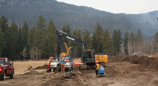 J Deere backhoe Comstock Road